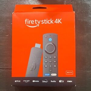 Amazon Fire TV Stick 4K - Red and Black